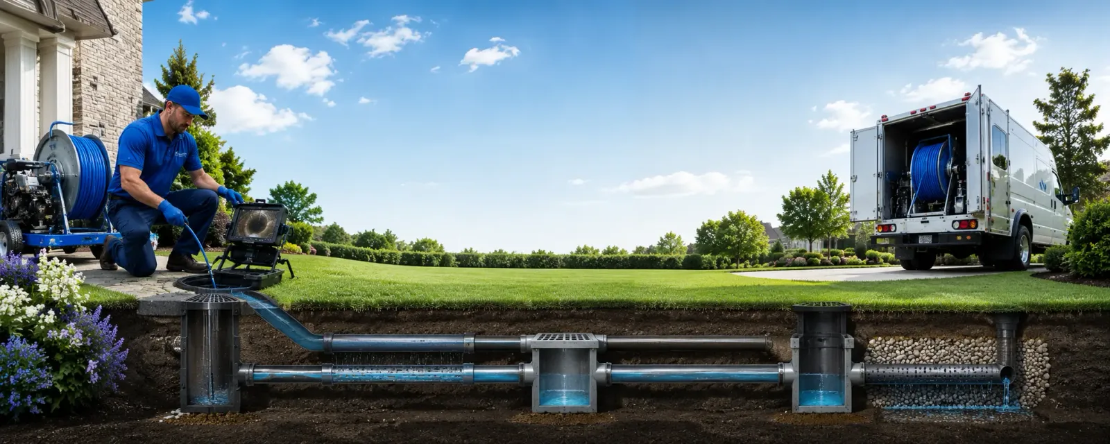 Outdoor drain cleaning information for Lamy, NM